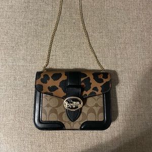 Leather interior with red velvet interior that has card holders